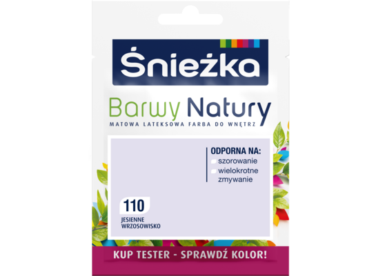 Farba lateksowa Barwy Natury TESTER jesienne wrzosowisko 110 25 ml Śnieżka