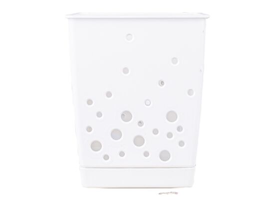 Ociekacz na sztućce z podstawką biały