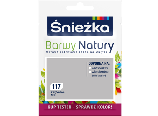 Farba lateksowa Barwy Natury TESTER księżycowa noc 117 25 ml Śnieżka