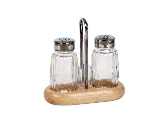 Komplet przyprawników President Line 2-elementowy srebrny