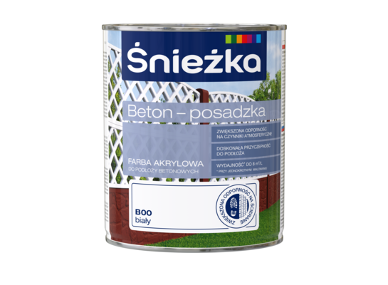 Farba Beton-Posadzka biały 0,8l Śnieżka