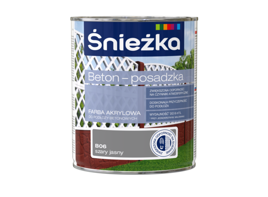 Farba Beton-Posadzka szary jasny 0,8 l Śnieżka