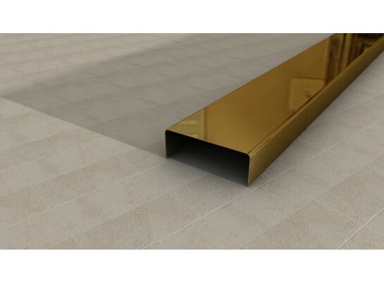 Listwa ze stali nierdzewnej 0,6 x 1,0 x 270 cm GOLD G10