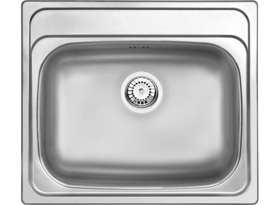 Zlewozmywak SOUL SATYNA 1K B/O 600 x 500 x 180 mm 3,5" + osprzęt