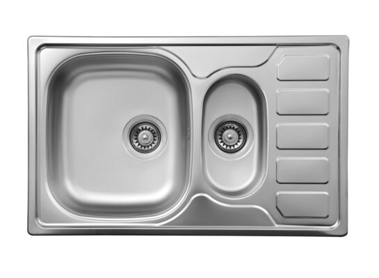 Zlewozmywak SOUL SATYNA 1,5K Z/O 780 x 490 x 160 mm 3,5" + osprzęt