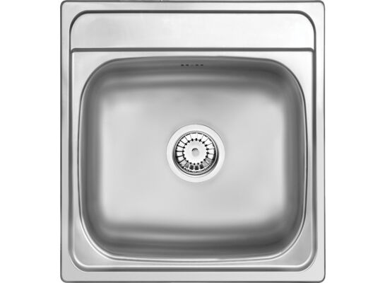 Zlewozmywak MERCATO DEKOR 1K B/O 410 x 440 x 165 mm 3,5" + osprzęt