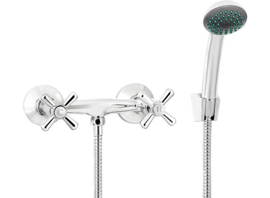 Bateria natryskowa Symetrio chrom z kompletem natryskowym