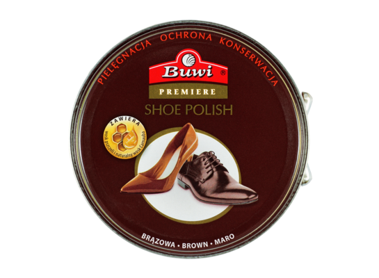 Pasta do obuwia brązowa 40 ml Buwi Premiere