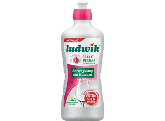 Płyn do mycia naczyń "DUET ŚWIEŻOŚCI" granat z werbeną 450 g Ludwik