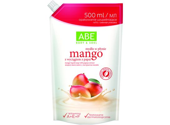 Mydło w płynie mango saszetka 500 ml ABE
