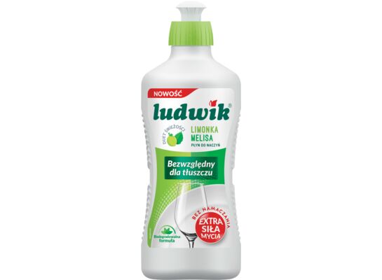 Płyn do mycia naczyń "DUET ŚWIEŻOŚCI" limonka z melisą 450 g Ludwik