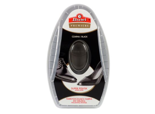 Gąbka nabłyszczająca do obuwia czarna Buwi Premiere