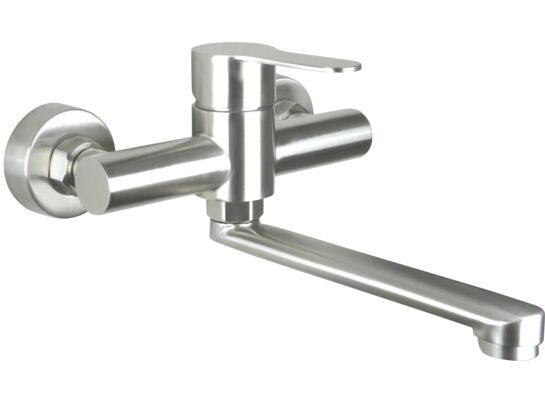 Bateria umywalkowa Lupo STAL ścienna