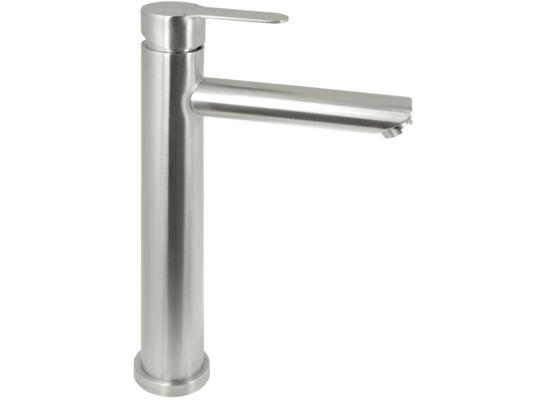 Bateria umywalkowa Lupo STAL z podwyższonym korpusem bez zamknięcia odpływu