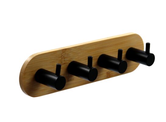 Wieszak UMBRA 4 hakowy bambus