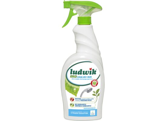 Ekologiczny płyn do mycia kabin prysznicowych i innych powierzchni w łazience 750 ml LUDWIK