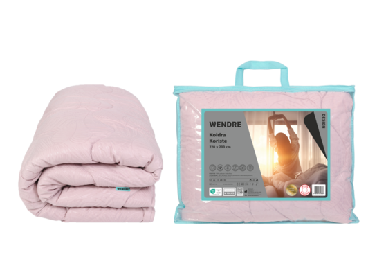 Kołdra Koriste 220 x 200 cm różowy