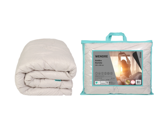 Kołdra Koriste 220 x 200 cm szary