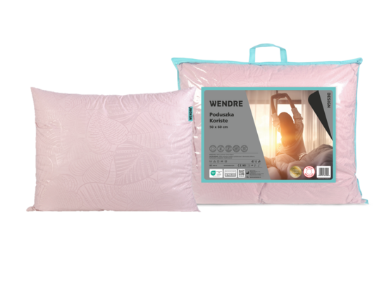 Poduszka Koriste 50 x 60 cm różowa