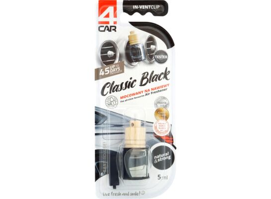 Zapach w płynie na wloty WOOD CLIP IT black 5 ml 4Car