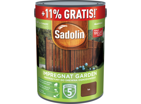 Impregnat dekoracyjny do drewna ogrodowego Sadolin Garden Tek 5,55 l