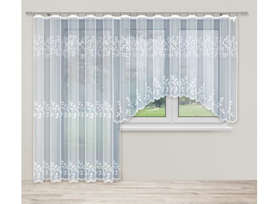 Firana gotowa 240 x 200 cm biała