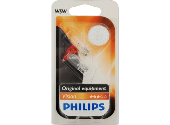 Zestaw żarówek samochodowych W5W całoszklane 5 W 12 V blister PHILIPS