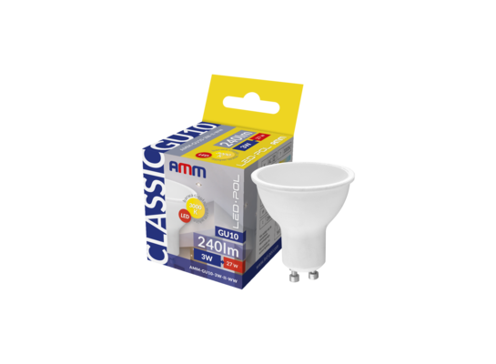 Żarówka LED AMM-GU10-3W-II-WW