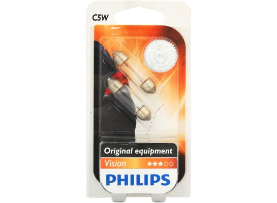 Zestaw żarówek samochodowych C5W rurki 5 W 12 V blister PHILIPS