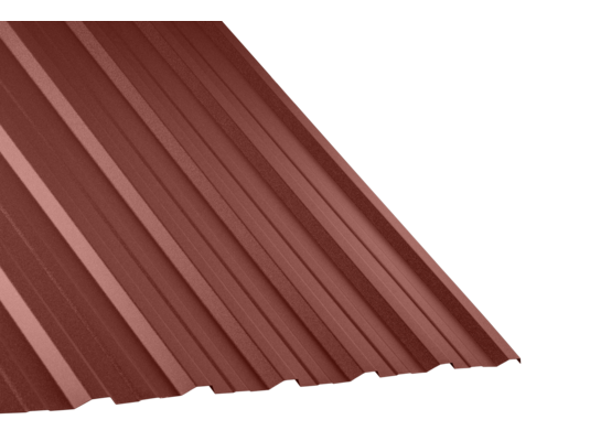 Blacha trapezowa T18PLUS wiśniowy mat 2 mb