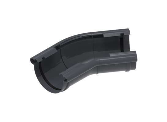 Narożnik regulowany 120-145° uniwersalny 130 PVC RAL7016 KROP