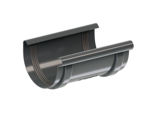 Łącznik rynny 100 PVC RAL7016 KROP