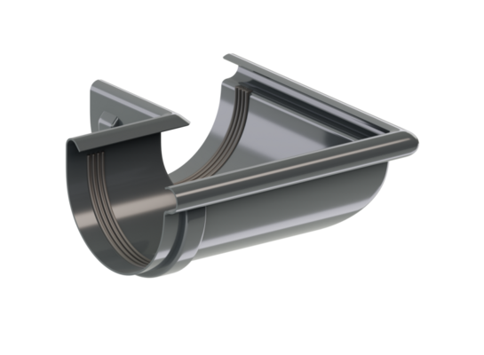 Narożnik zewnętrzny 100/90° PVC RAL8017 KROP