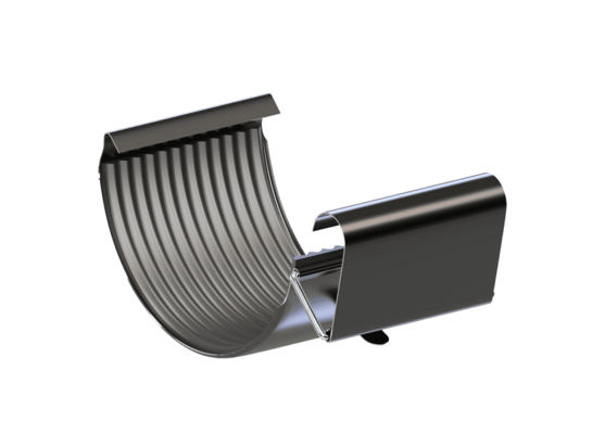 Łącznik rynny 125 stal RAL9005 KROP