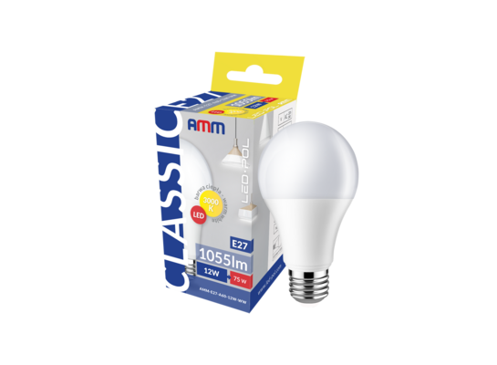 Żarówka LED AMM-E27-A60-12W-WW