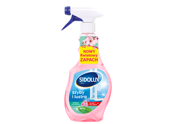 Płyn do mycia szyb kwiat japońskiej wiśni 500 ml SIDOLUX CRYSTAL