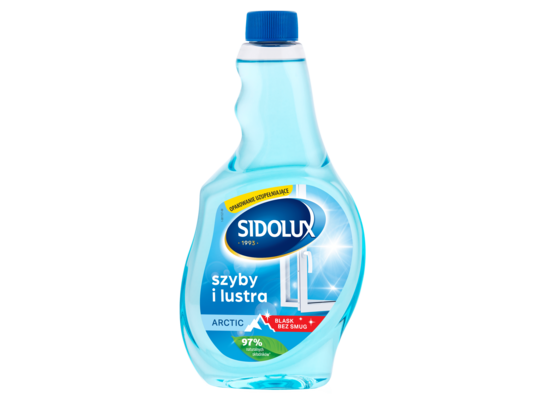 Płyn do mycia szyb arctic zapas 500 ml SIDOLUX CRYSTAL