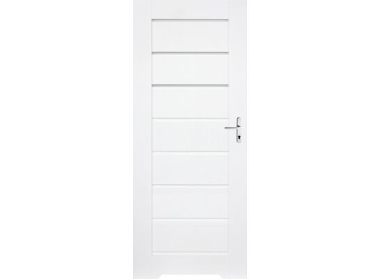 Skrzydło drzwiowe Prim slim 12 biały podcięcie 70 L