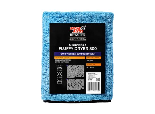 Ściereczka mikrofibra DETAILER FLUFFY DRYER 800g/m2 60 x 90 cm MOJE AUTO