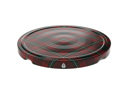 Zakrętka fi66 szkocka kratka mix - 10 sztuk