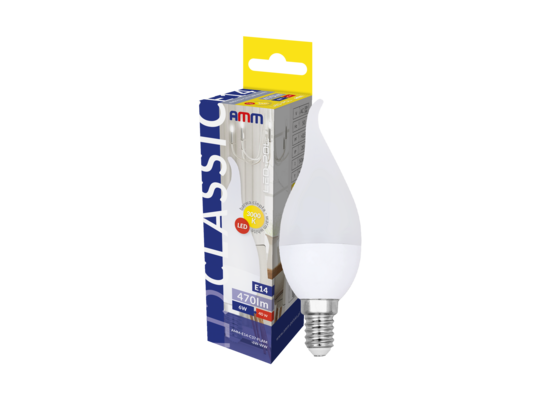 Żarówka LED AMM-E14-C30-FLAM-6W-WW