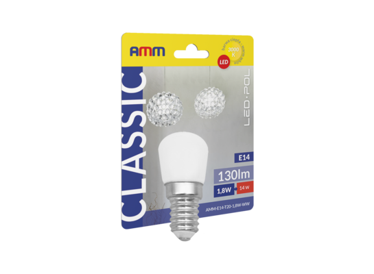 Żarówka LED AMM-E14-T20-1,8W-WW