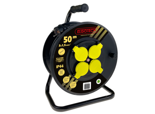 Przedłużacz bębnowy 50 m 4 gniazda Elgotech