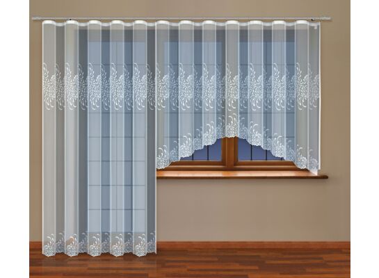 Firanka gotowa 160 x 400 cm biały