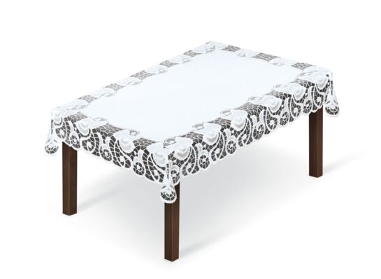 Obrus żakardowy prostokąt 254260/100y 100 x 150 cm biały