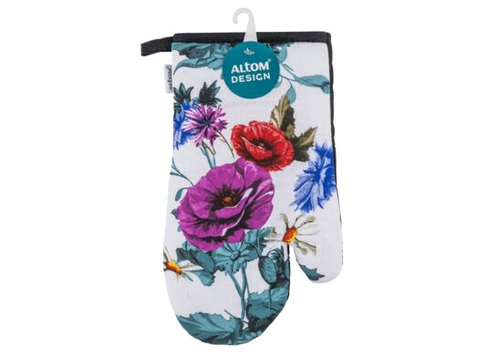 Rękawica kuchenna 18 x 28 cm kwiaty polskie