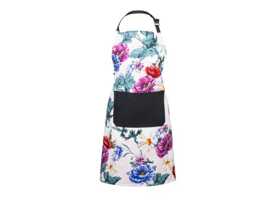 Fartuch kuchenny 70 x 80 cm kwiaty polskie