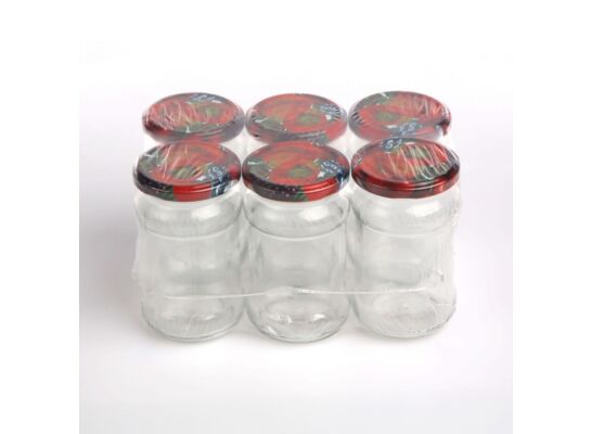 Komplet 6 słoików Spiżarnia Pani Domu 315 ml z zakrętką Ø66 4Z