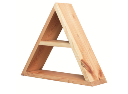Półka trójkąt drewniany GROA