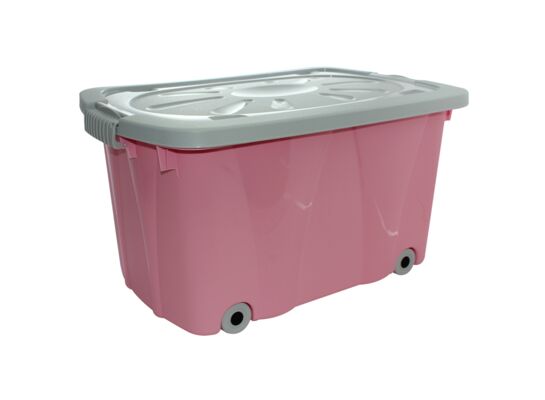 Pojemnik kliper 58 x 37 x 30,5 cm różowy